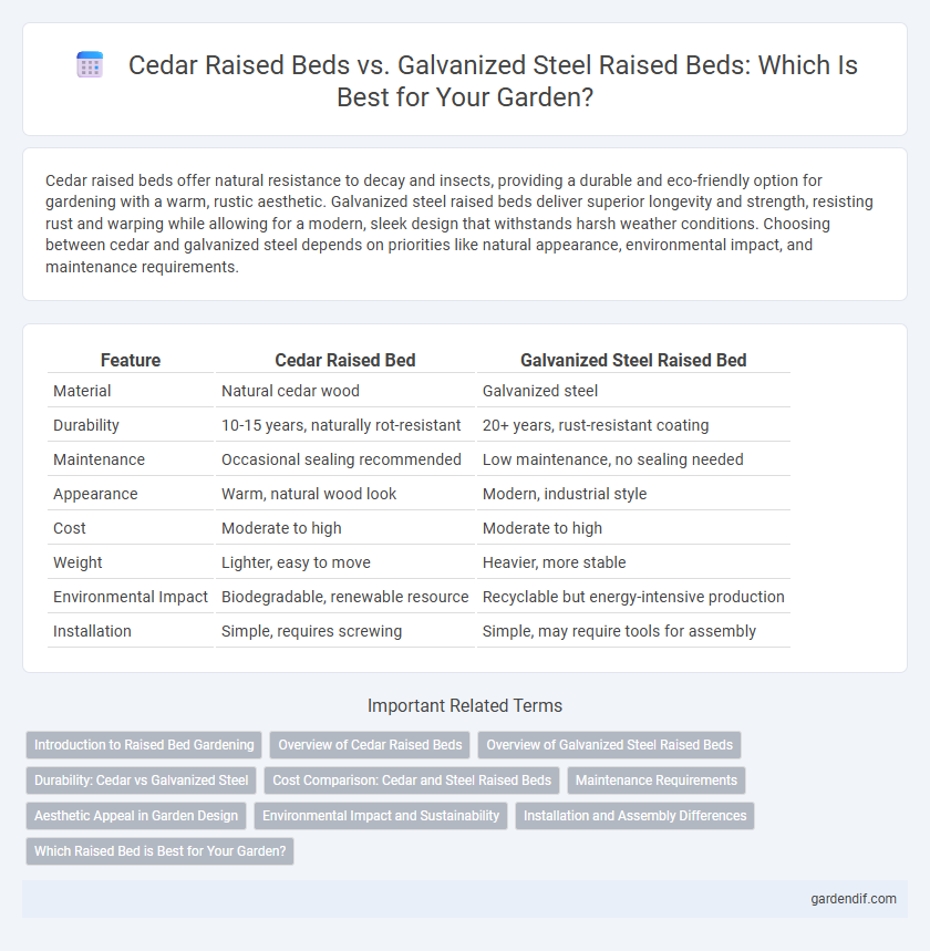 Cedar Raised Beds vs. Galvanized Steel Raised Beds: Which Is Best for Your Garden?