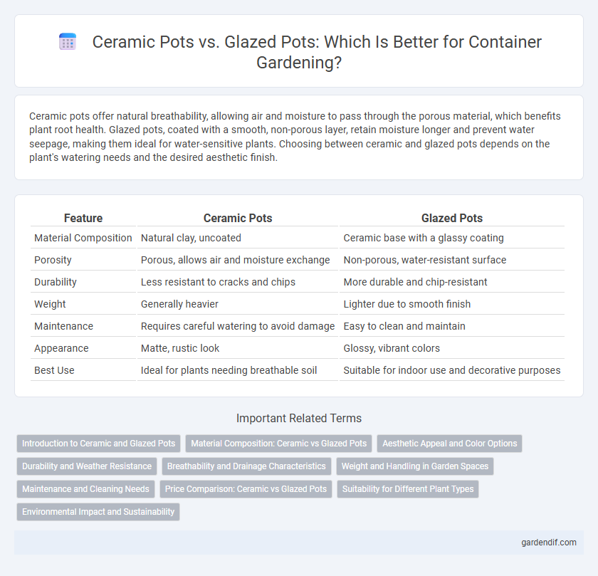 Ceramic Pots vs. Glazed Pots: Which Is Better for Container Gardening?