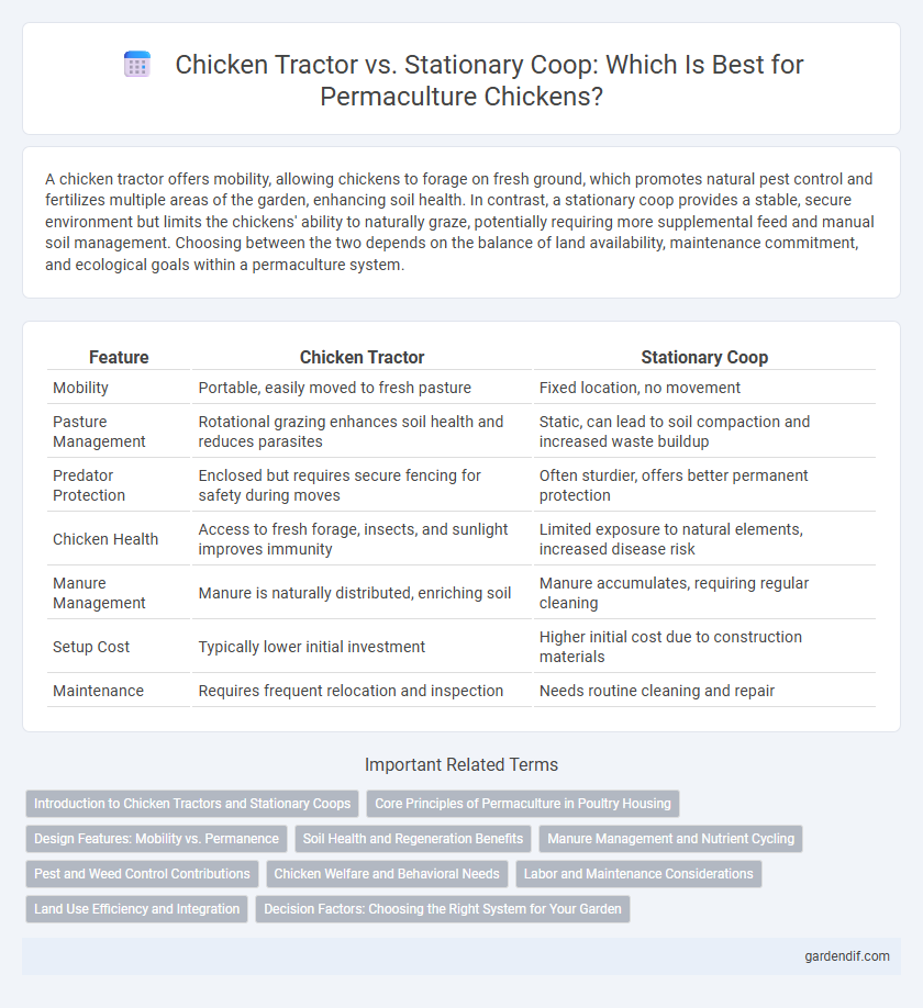 Chicken Tractor vs. Stationary Coop: Which Is Best for Permaculture Chickens?