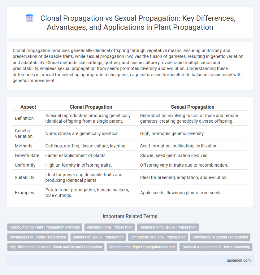 Clonal Propagation vs Sexual Propagation: Key Differences, Advantages, and Applications in Plant Propagation