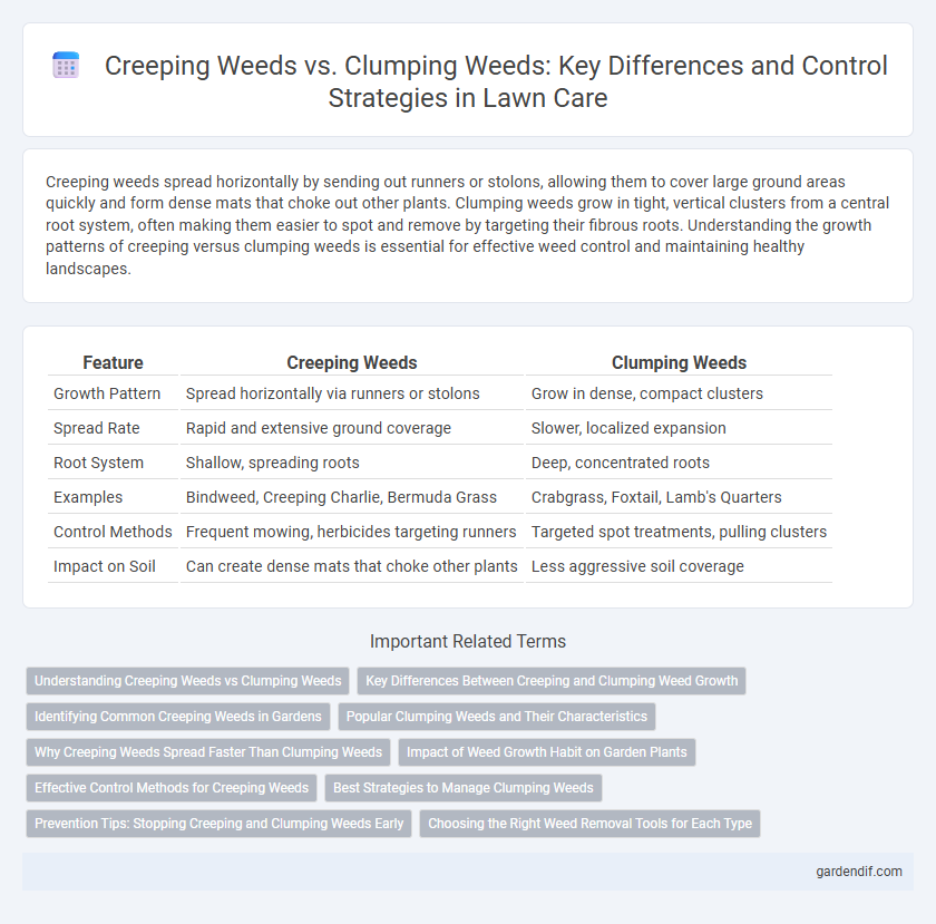 Creeping Weeds vs. Clumping Weeds: Key Differences and Control Strategies in Lawn Care