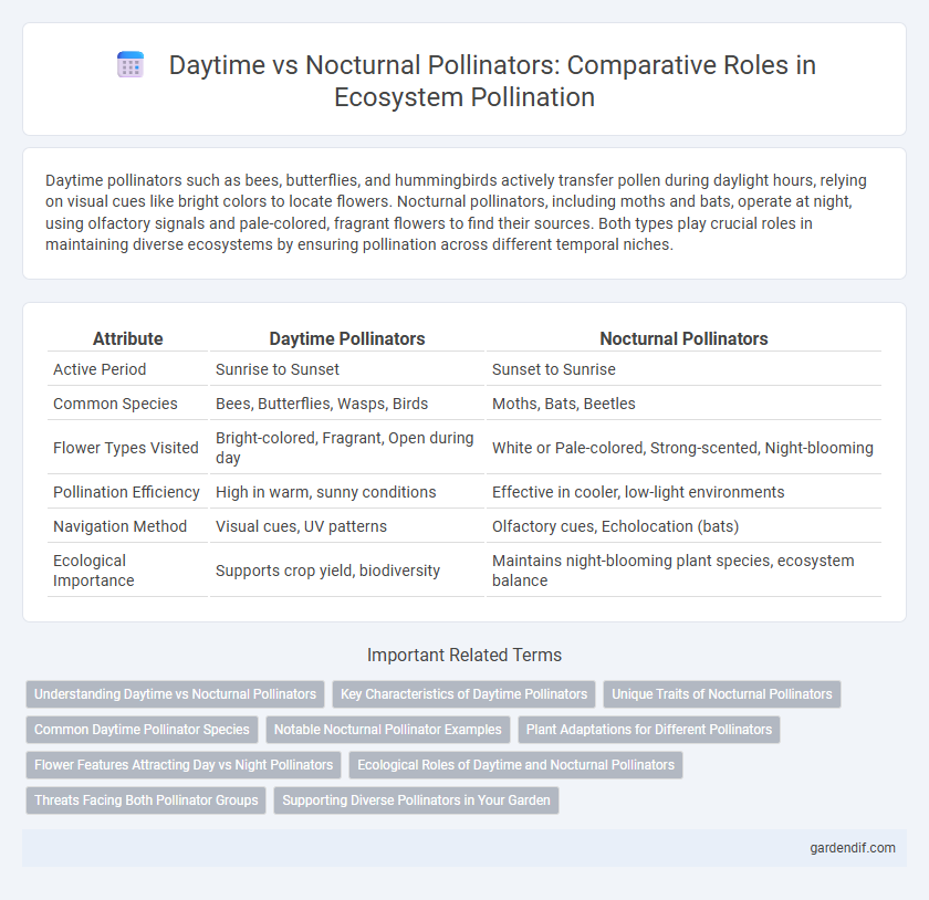Daytime vs Nocturnal Pollinators: Comparative Roles in Ecosystem Pollination