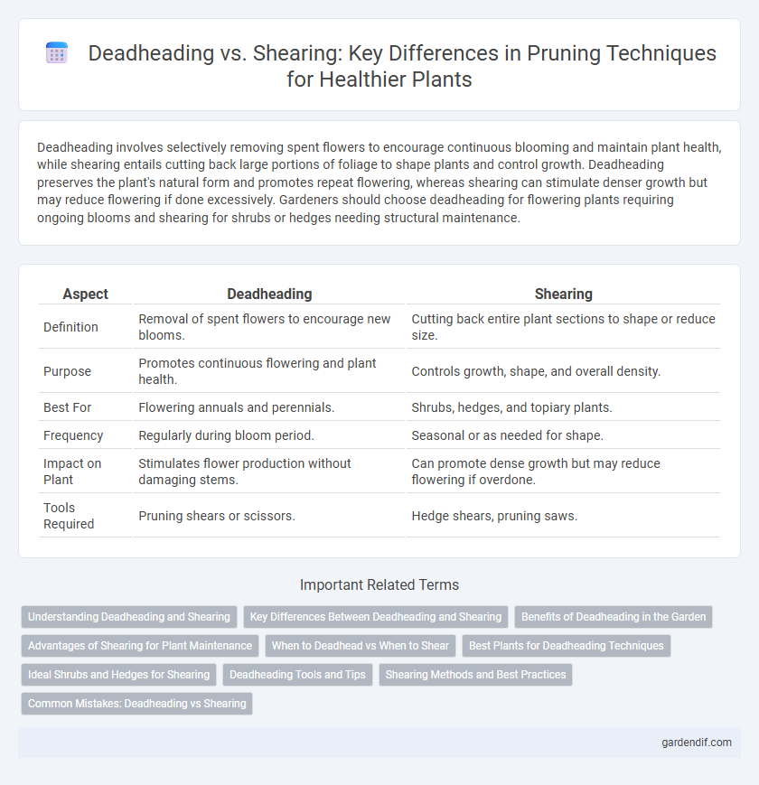 Deadheading vs. Shearing: Key Differences in Pruning Techniques for Healthier Plants