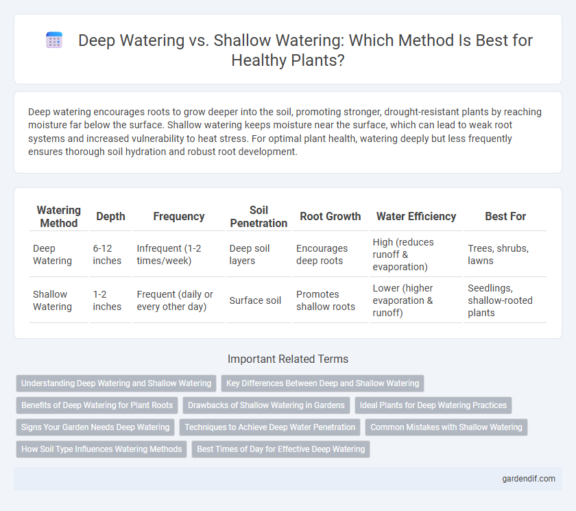 Deep Watering vs. Shallow Watering: Which Method Is Best for Healthy Plants?