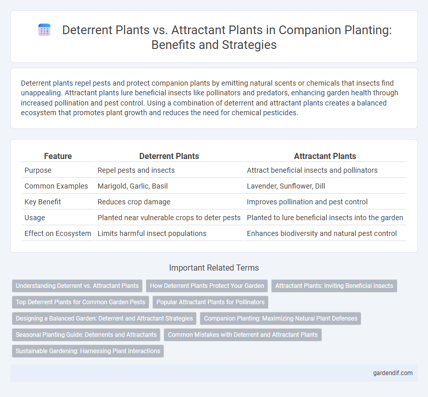 Deterrent Plants vs. Attractant Plants in Companion Planting: Benefits and Strategies