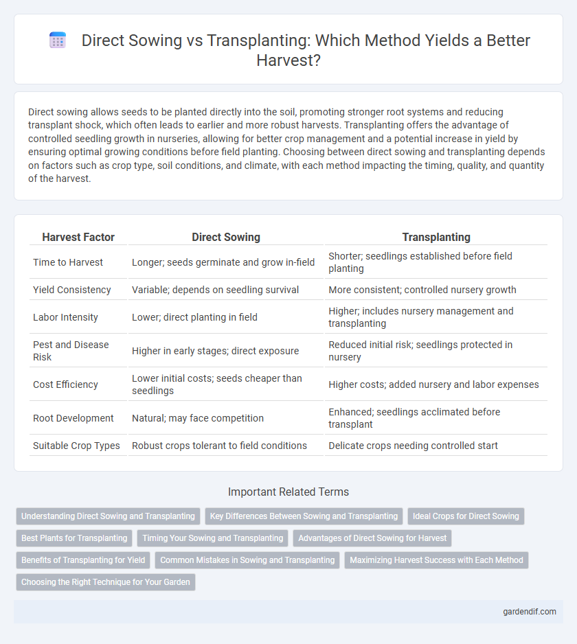 Direct Sowing vs Transplanting: Which Method Yields a Better Harvest?