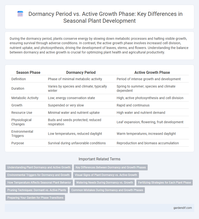 Dormancy Period vs. Active Growth Phase: Key Differences in Seasonal Plant Development