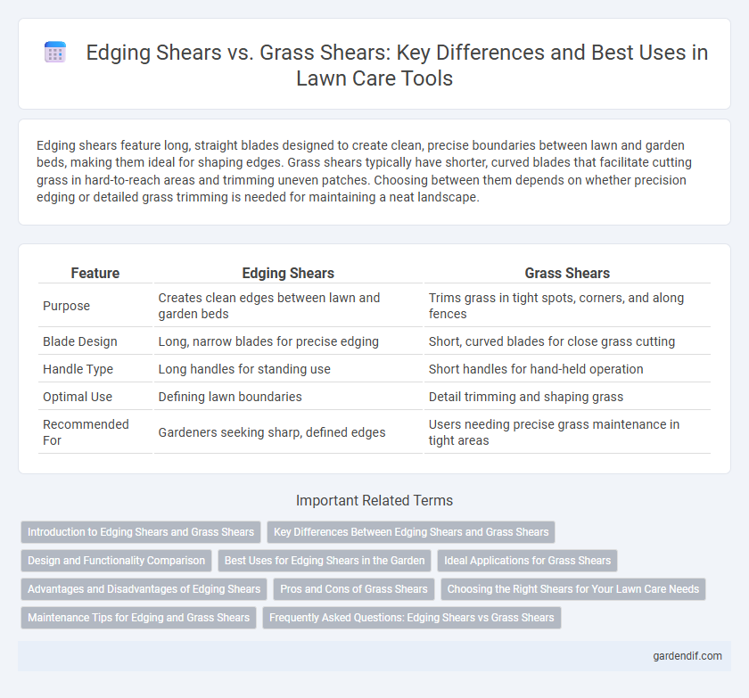 Edging Shears vs. Grass Shears: Key Differences and Best Uses in Lawn Care Tools