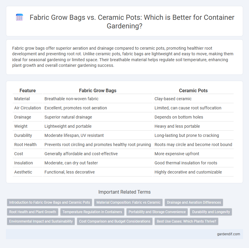 Fabric Grow Bags vs. Ceramic Pots: Which is Better for Container Gardening?