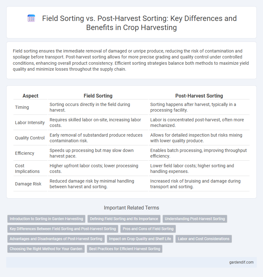 Field Sorting vs. Post-Harvest Sorting: Key Differences and Benefits in Crop Harvesting