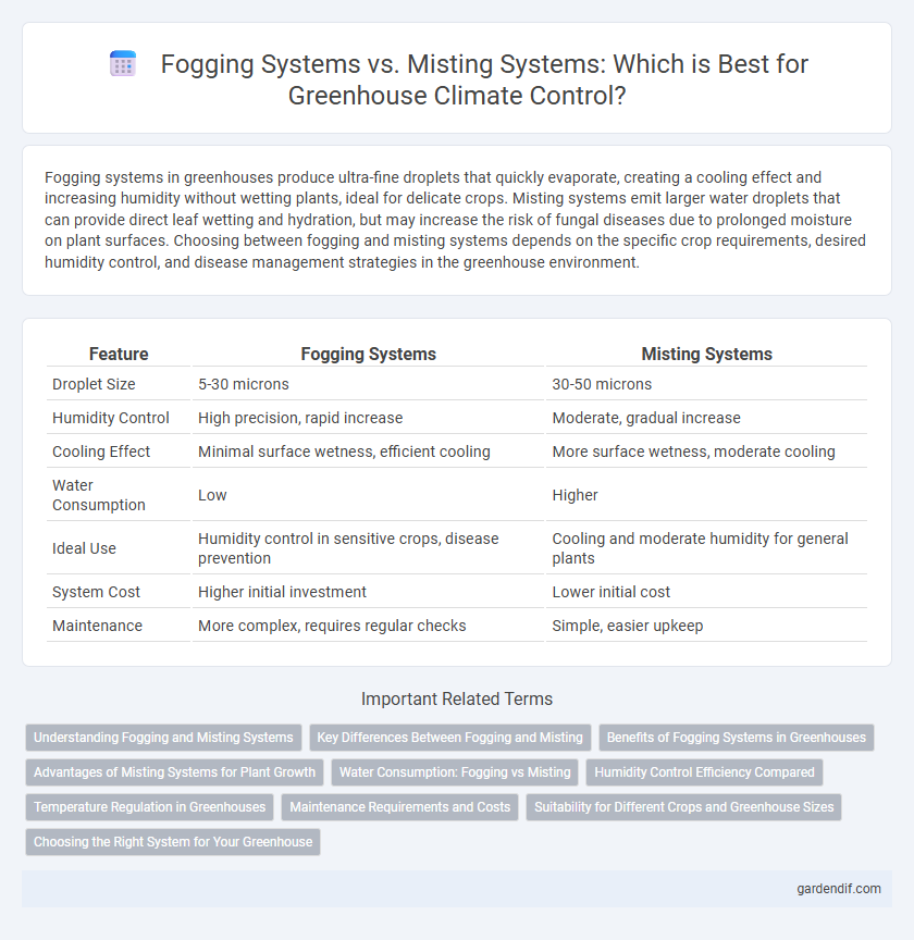 Fogging Systems vs. Misting Systems: Which is Best for Greenhouse Climate Control?