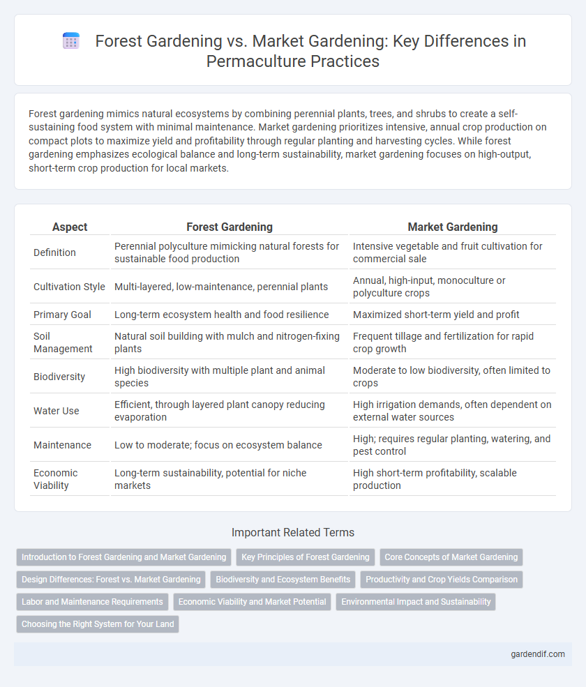 Forest Gardening vs. Market Gardening: Key Differences in Permaculture Practices