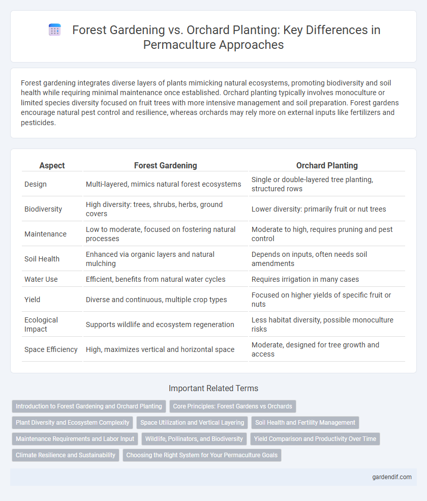 Forest Gardening vs. Orchard Planting: Key Differences in Permaculture Approaches