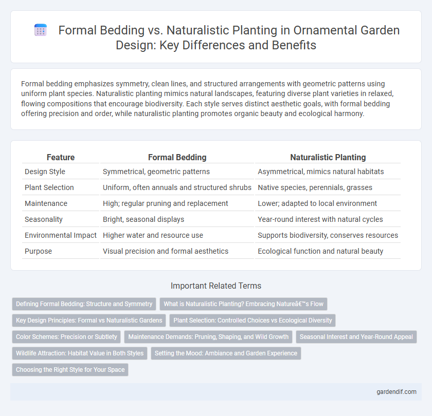 Formal Bedding vs. Naturalistic Planting in Ornamental Garden Design: Key Differences and Benefits
