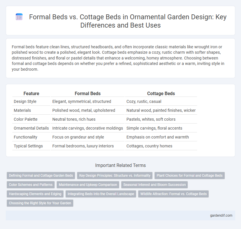 Formal Beds vs. Cottage Beds in Ornamental Garden Design: Key Differences and Best Uses