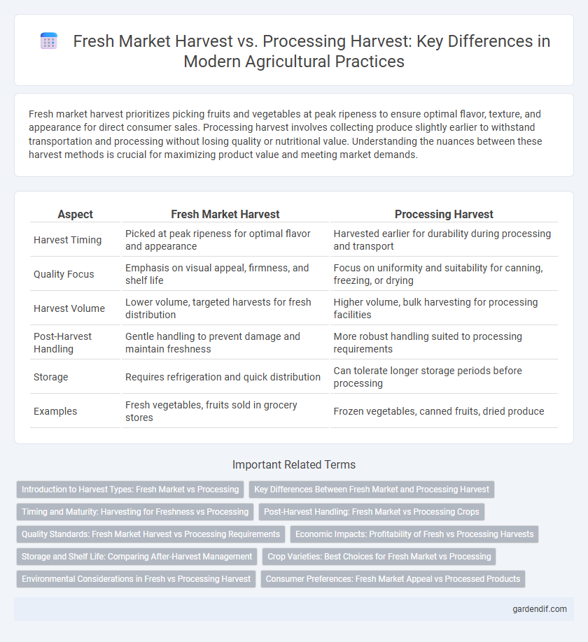 Fresh Market Harvest vs. Processing Harvest: Key Differences in Modern Agricultural Practices