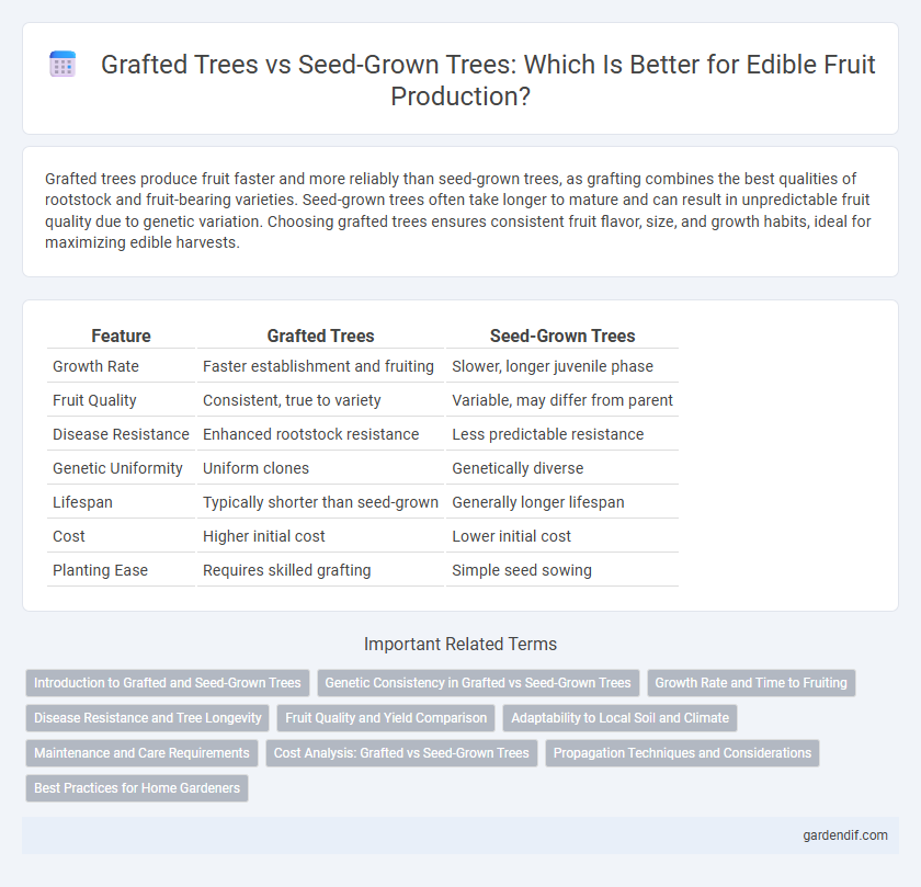 Grafted Trees vs Seed-Grown Trees: Which Is Better for Edible Fruit Production?