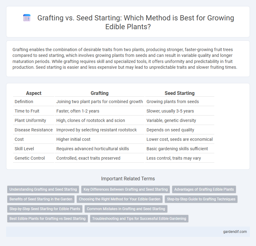 Grafting vs. Seed Starting: Which Method is Best for Growing Edible Plants?