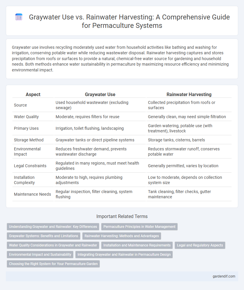 Graywater Use vs. Rainwater Harvesting: A Comprehensive Guide for Permaculture Systems