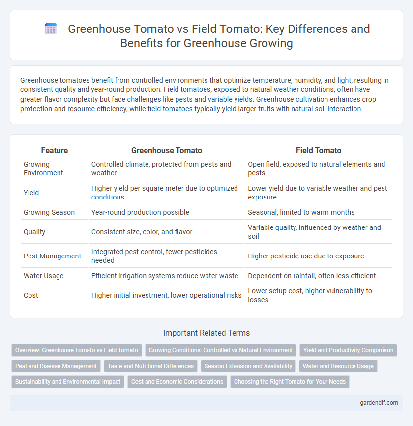 Greenhouse Tomato vs Field Tomato: Key Differences and Benefits for Greenhouse Growing