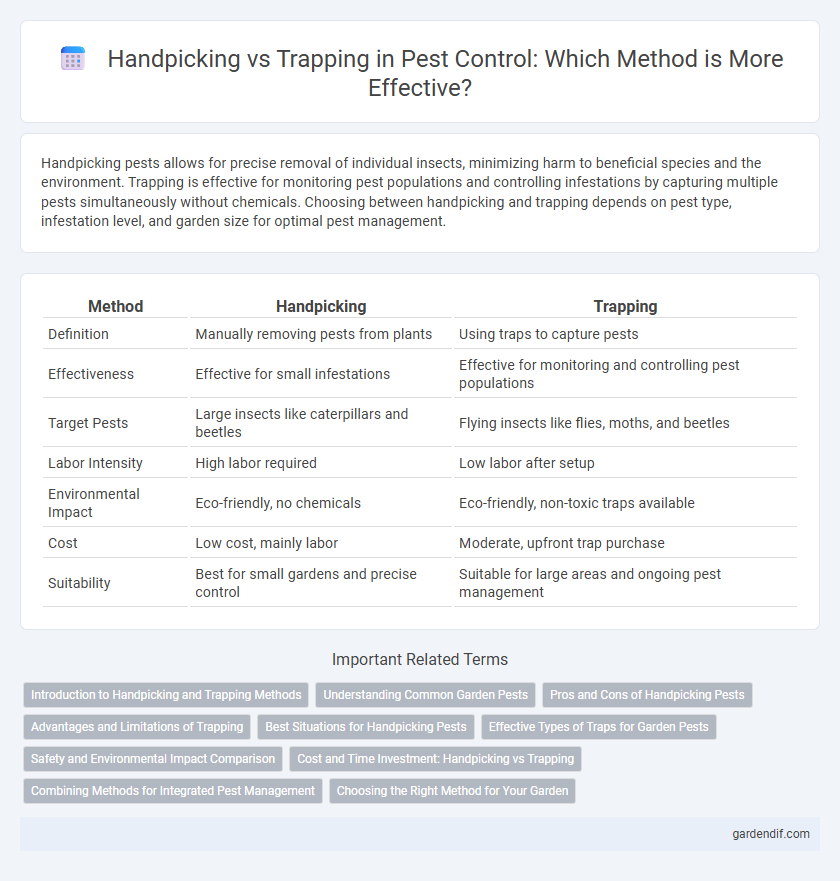 Handpicking vs Trapping in Pest Control: Which Method is More Effective?