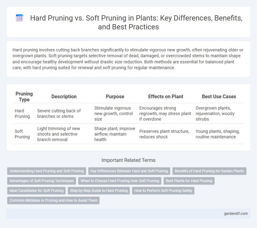 Hard Pruning vs. Soft Pruning in Plants: Key Differences, Benefits, and Best Practices