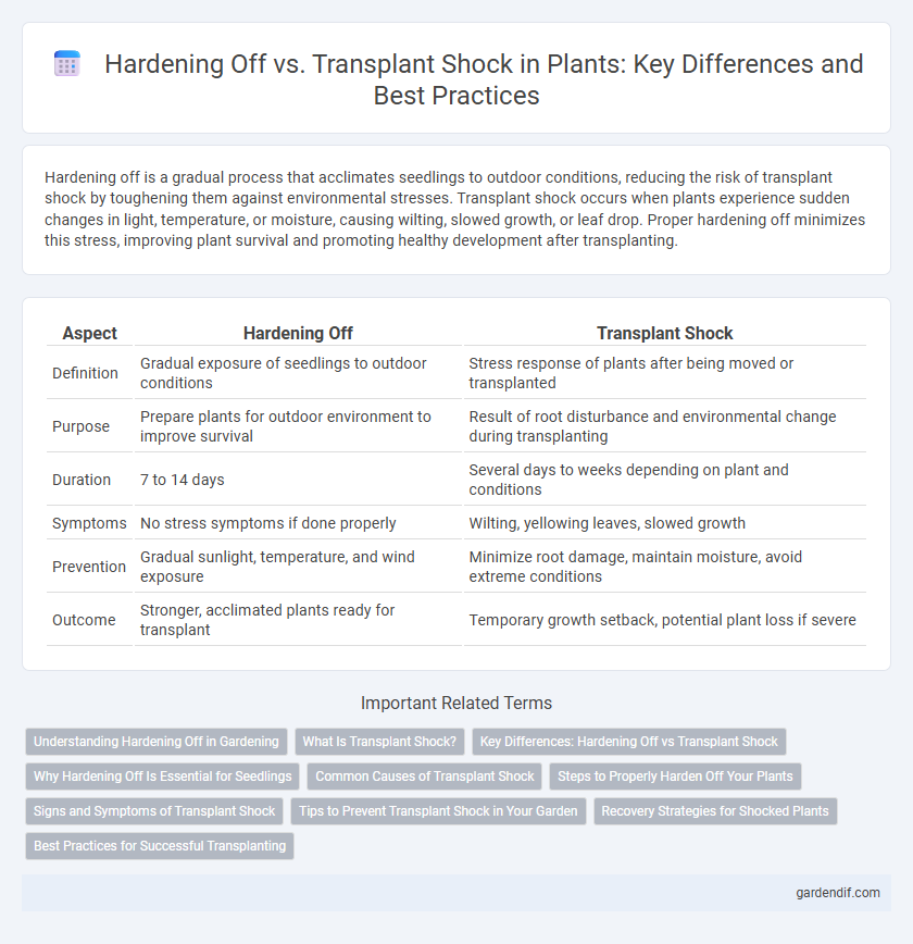 Hardening Off vs. Transplant Shock in Plants: Key Differences and Best Practices