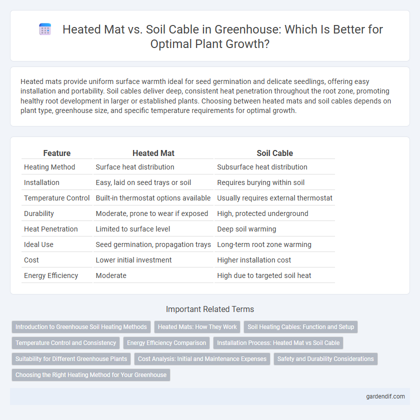 Heated Mat vs. Soil Cable in Greenhouse: Which Is Better for Optimal Plant Growth?