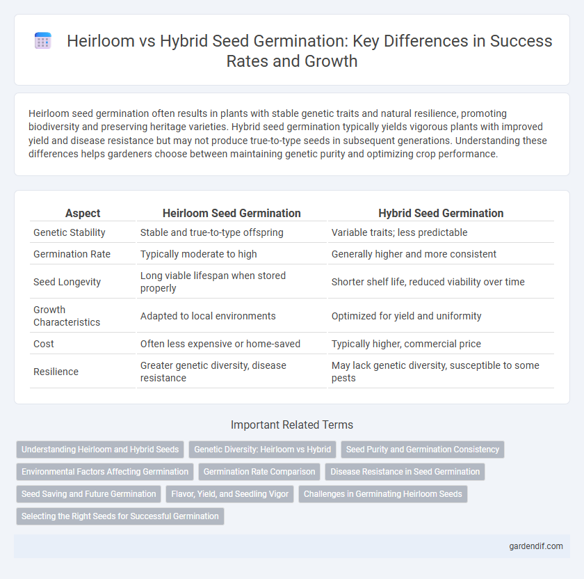 Heirloom vs Hybrid Seed Germination: Key Differences in Success Rates and Growth