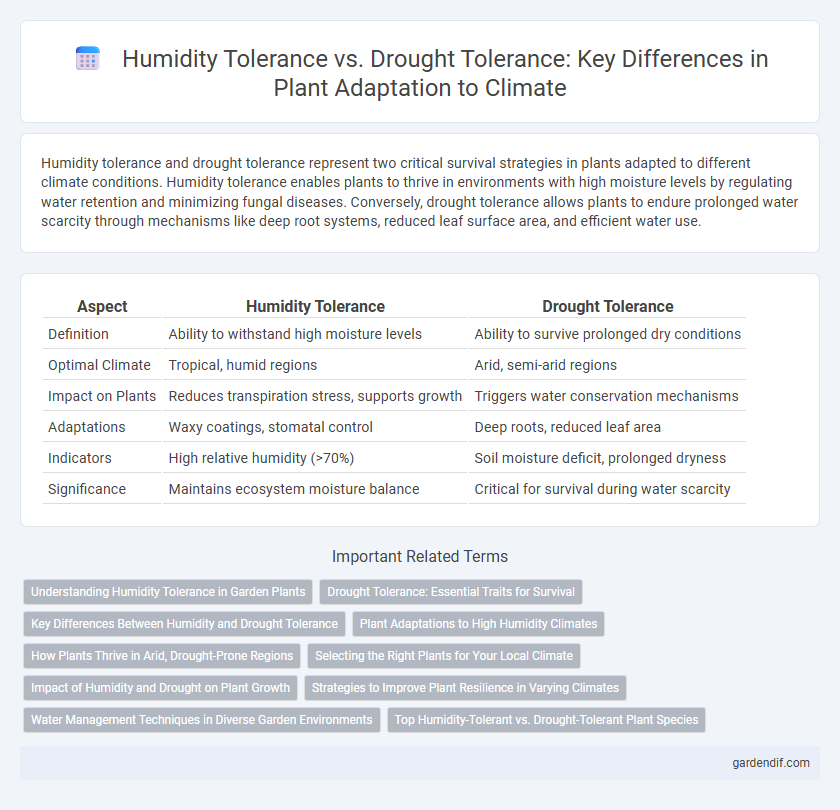 Humidity Tolerance vs. Drought Tolerance: Key Differences in Plant Adaptation to Climate