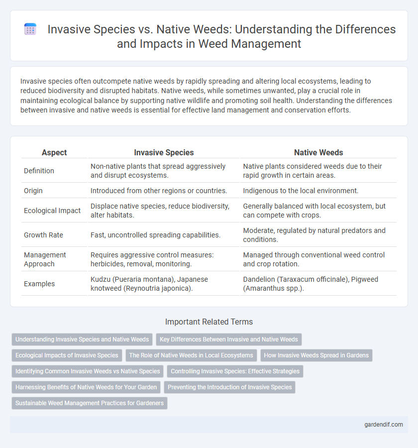 Invasive Species vs. Native Weeds: Understanding the Differences and Impacts in Weed Management