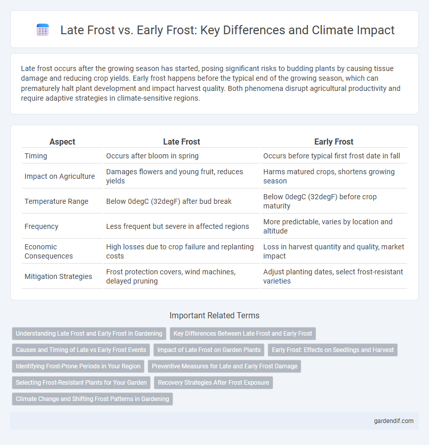 Late Frost vs. Early Frost: Key Differences and Climate Impact