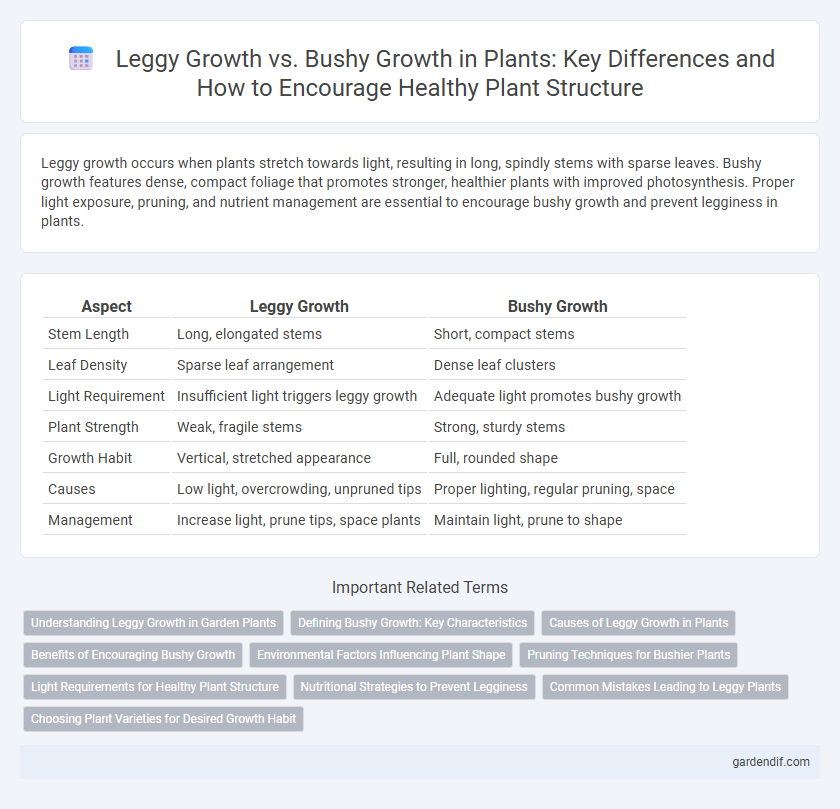 Leggy Growth vs. Bushy Growth in Plants: Key Differences and How to Encourage Healthy Plant Structure