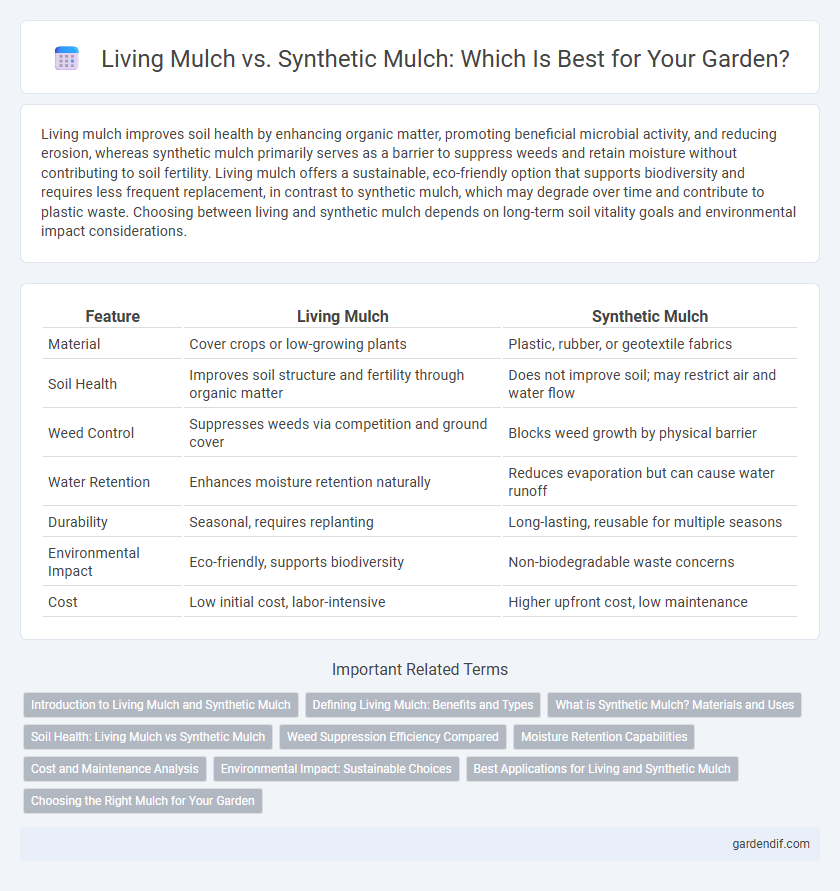 Living Mulch vs. Synthetic Mulch: Which Is Best for Your Garden?