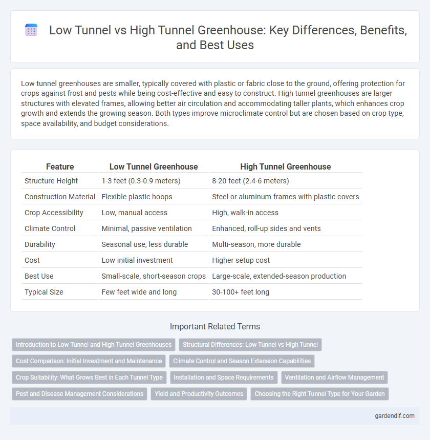 Low Tunnel vs High Tunnel Greenhouse: Key Differences, Benefits, and Best Uses