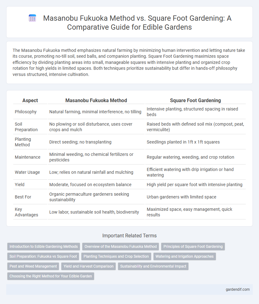 Masanobu Fukuoka Method vs. Square Foot Gardening: A Comparative Guide for Edible Gardens