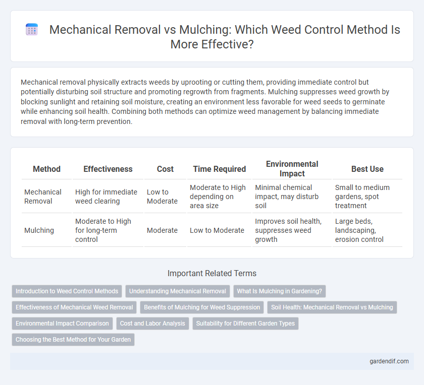 Mechanical Removal vs Mulching: Which Weed Control Method Is More Effective?
