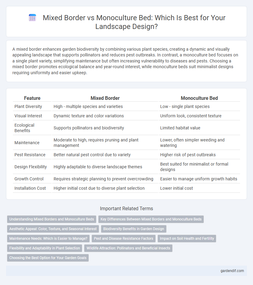 Mixed Border vs Monoculture Bed: Which Is Best for Your Landscape Design?