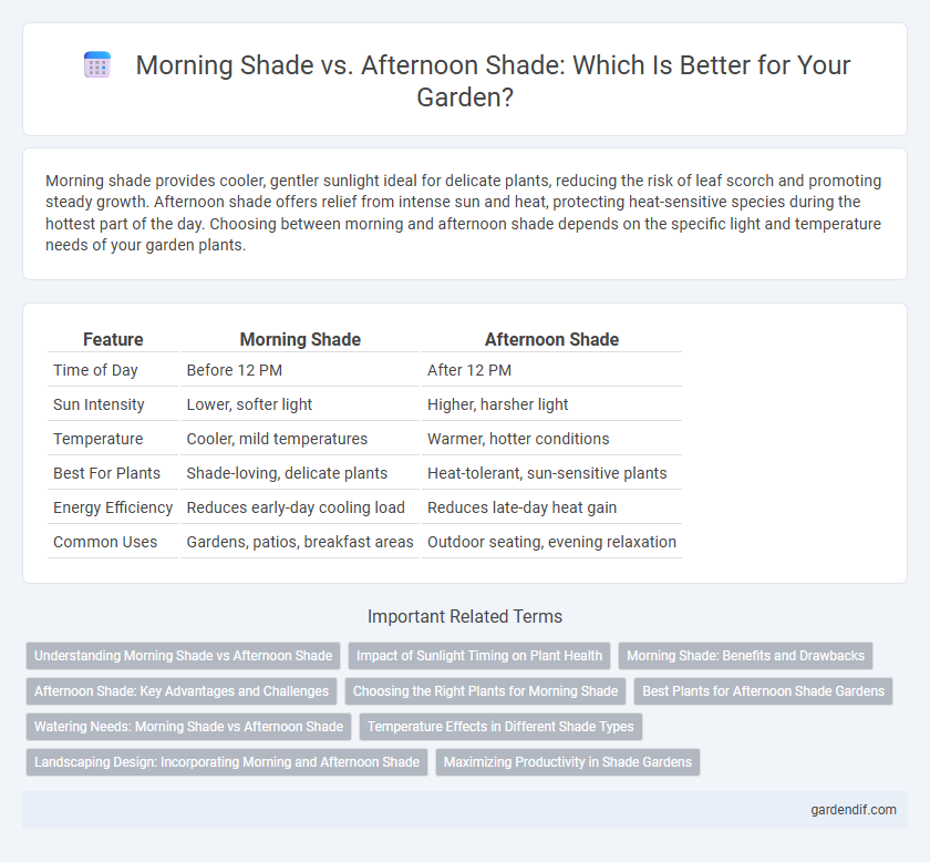 Morning Shade vs. Afternoon Shade: Which Is Better for Your Garden?
