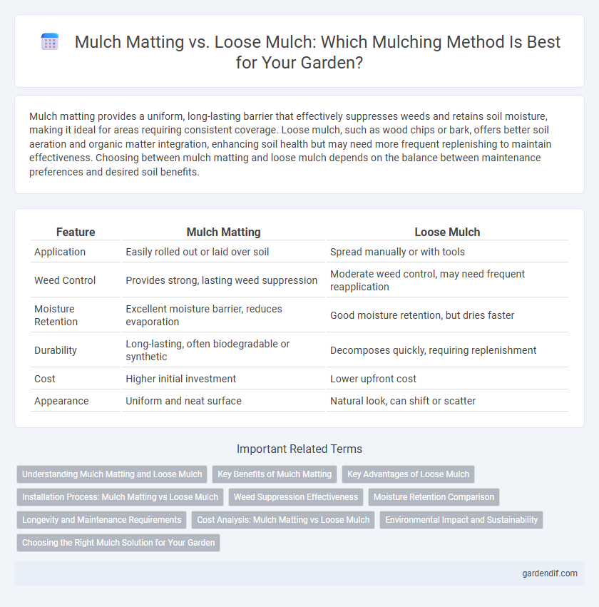 Mulch Matting vs. Loose Mulch: Which Mulching Method Is Best for Your Garden?