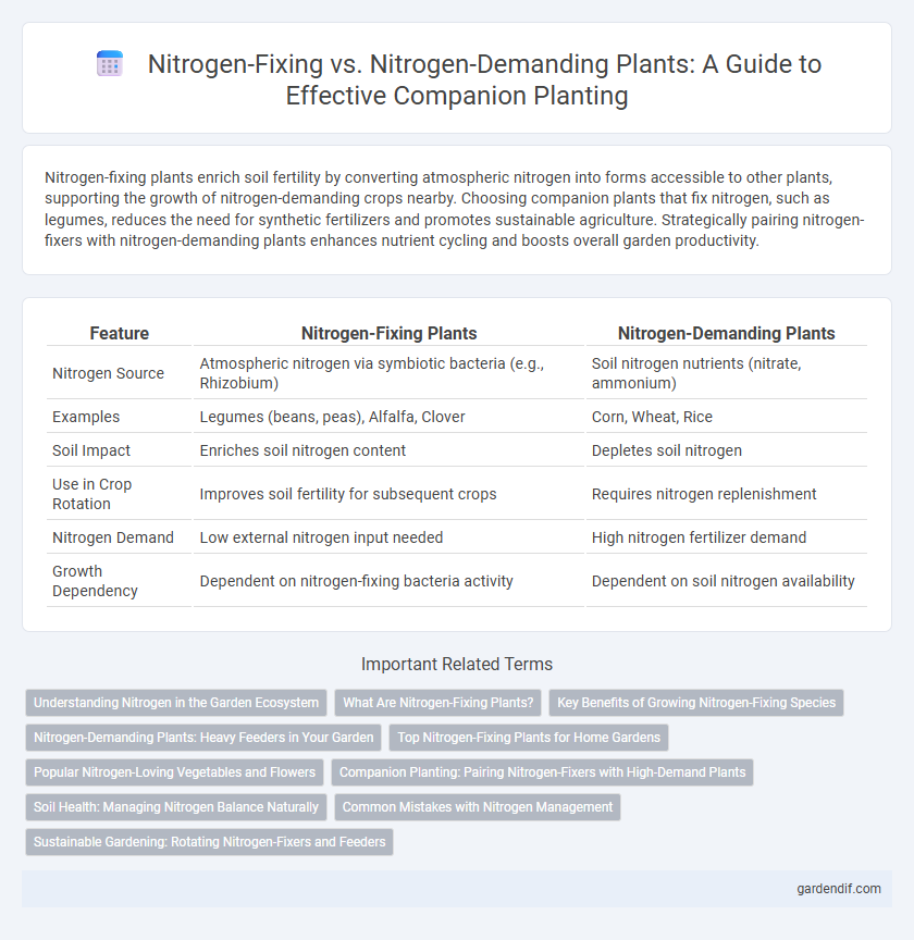 Nitrogen-Fixing vs. Nitrogen-Demanding Plants: A Guide to Effective Companion Planting
