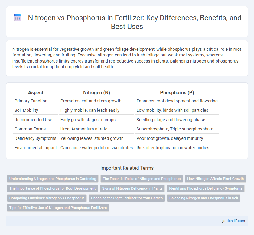 Nitrogen vs Phosphorus in Fertilizer: Key Differences, Benefits, and Best Uses