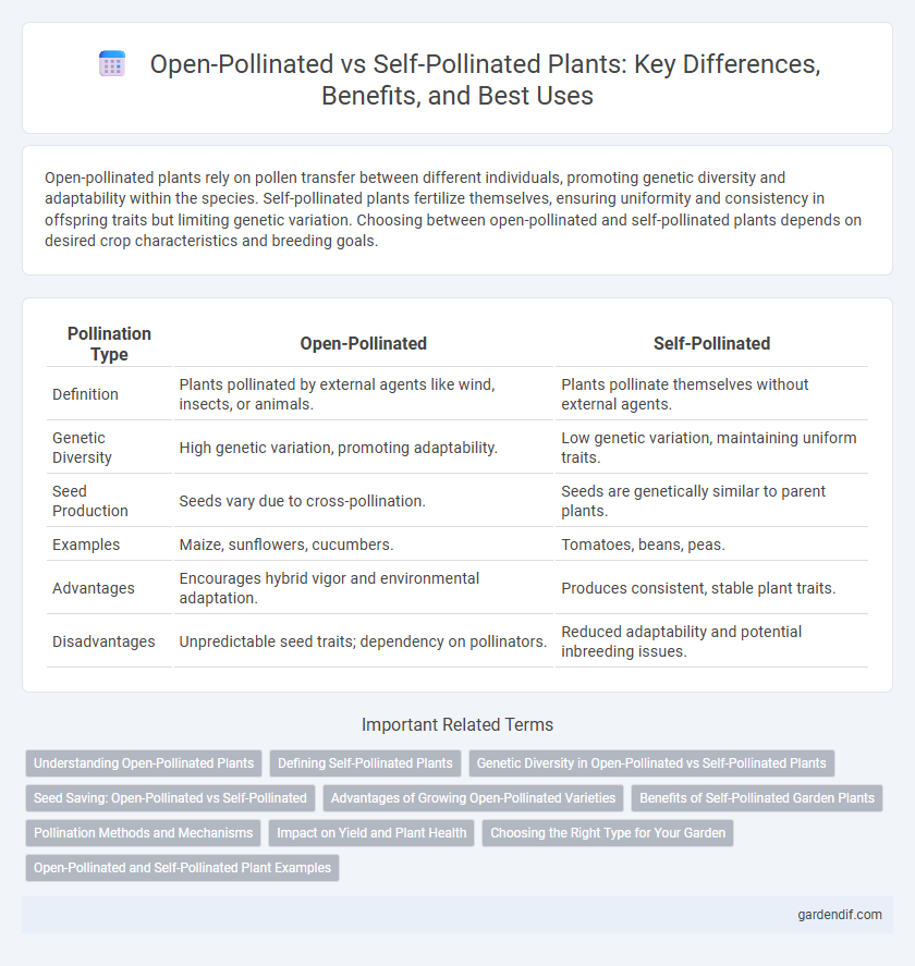 Open-Pollinated vs Self-Pollinated Plants: Key Differences, Benefits, and Best Uses