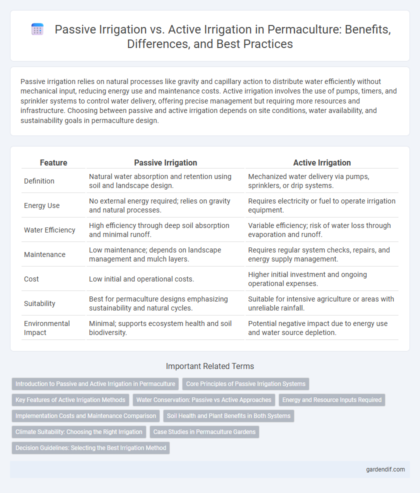Passive Irrigation vs. Active Irrigation in Permaculture: Benefits, Differences, and Best Practices