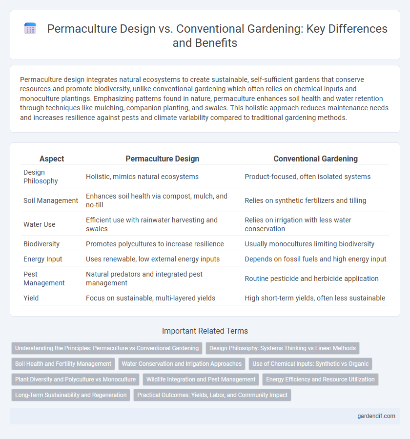 Permaculture Design vs. Conventional Gardening: Key Differences and Benefits