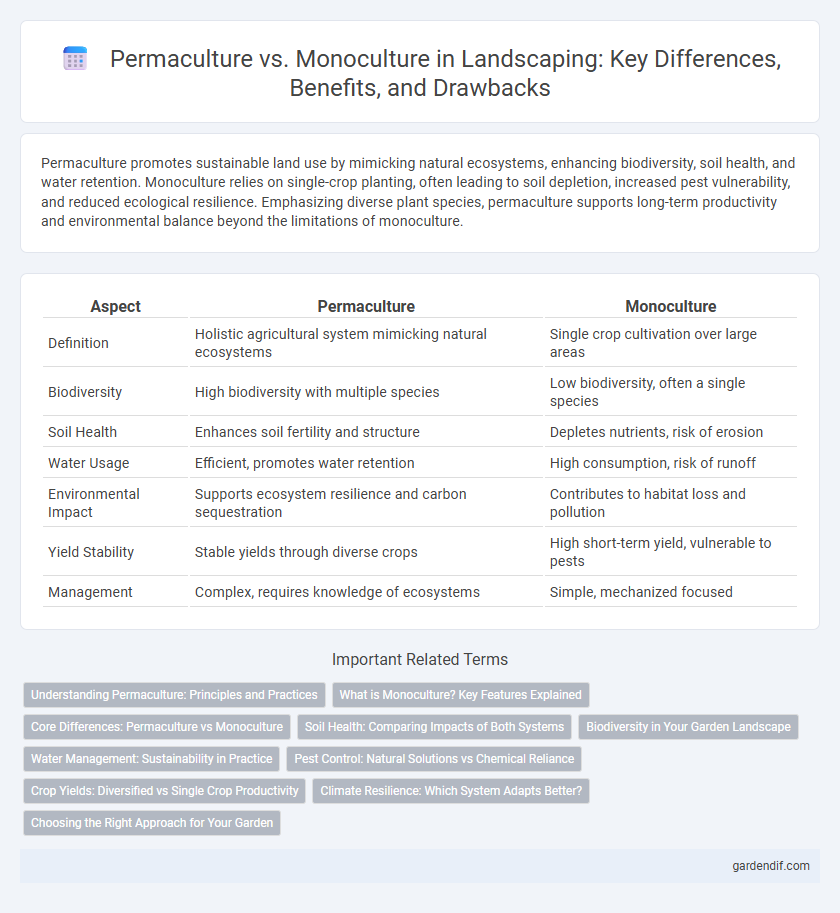 Permaculture vs. Monoculture in Landscaping: Key Differences, Benefits, and Drawbacks