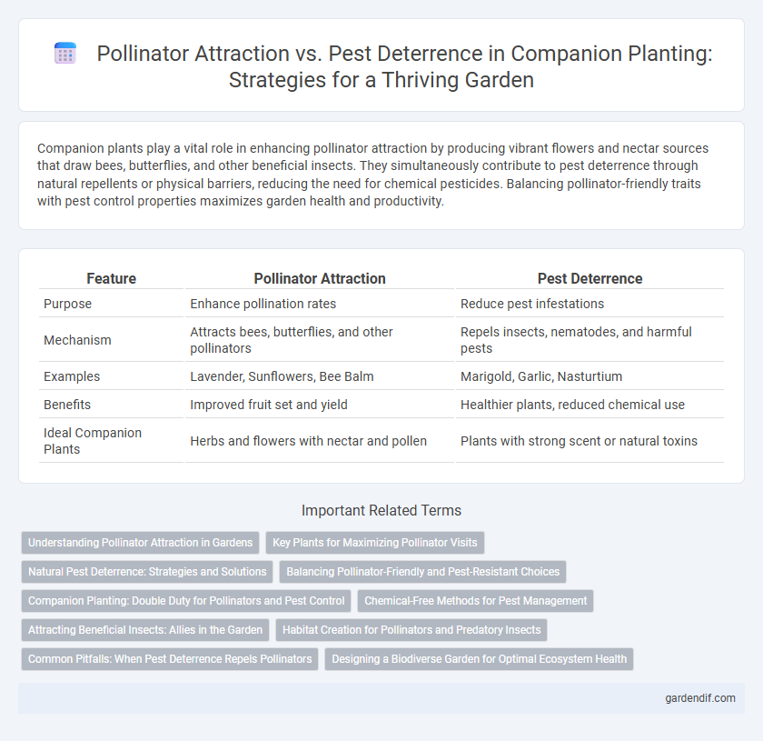 Pollinator Attraction vs. Pest Deterrence in Companion Planting: Strategies for a Thriving Garden