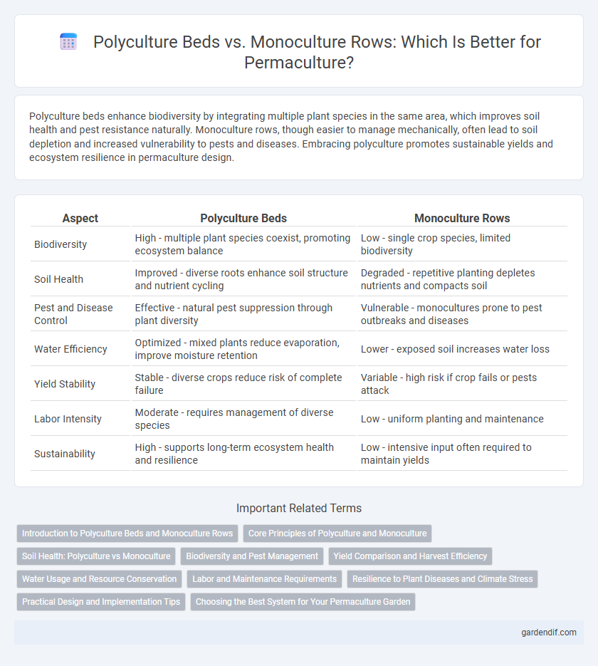 Polyculture Beds vs. Monoculture Rows: Which Is Better for Permaculture?