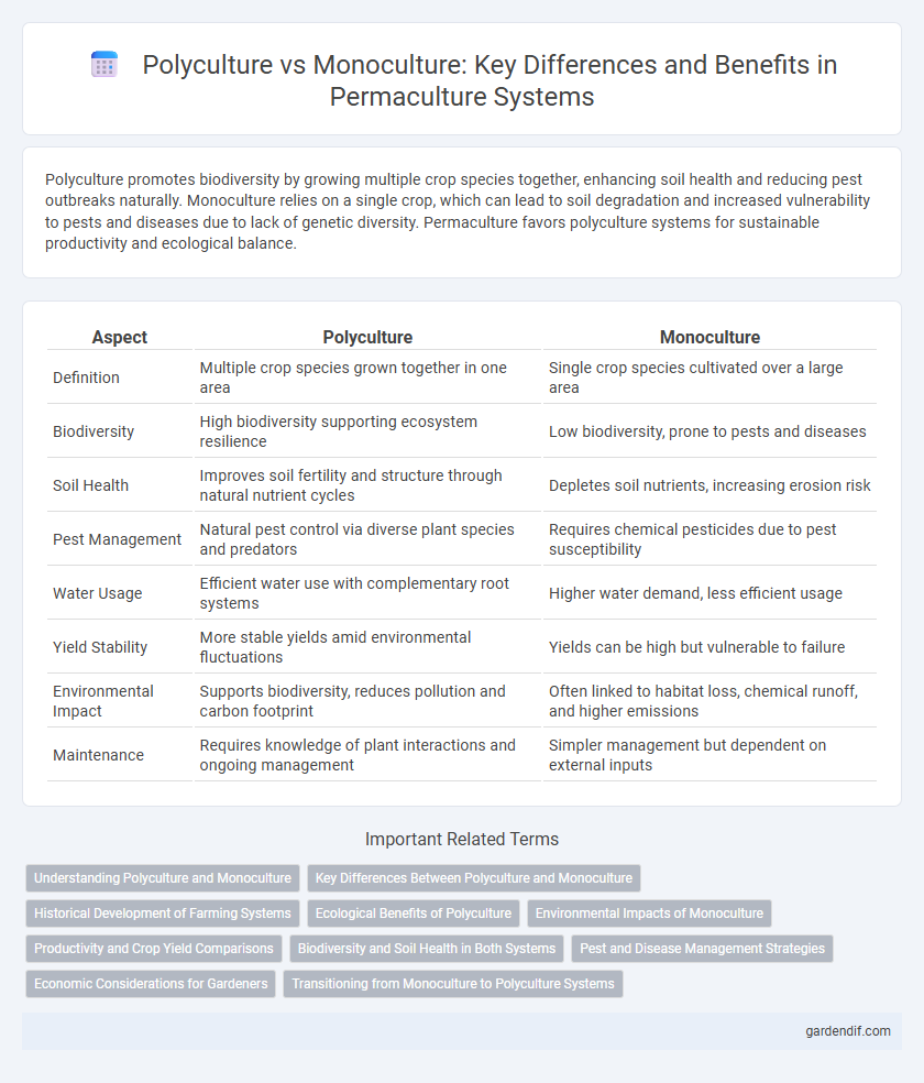 Polyculture vs Monoculture: Key Differences and Benefits in Permaculture Systems