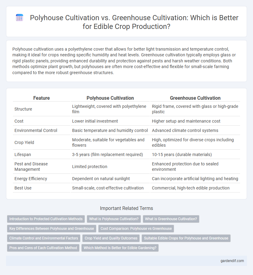 Polyhouse Cultivation vs. Greenhouse Cultivation: Which is Better for Edible Crop Production?